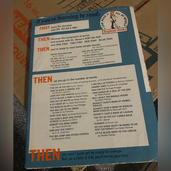 1963 Vintage "Hop on Pop" by DR. SEUSS 1st ed Random house Rare With Jacket - Picture 7 of 14